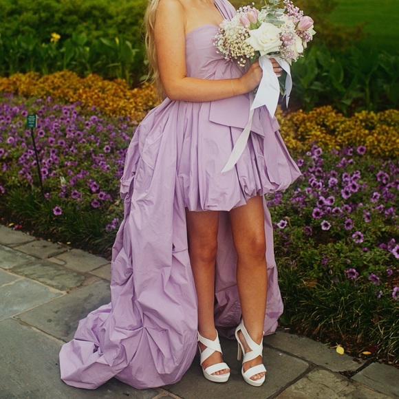 Elegant Lavender Evening Gown